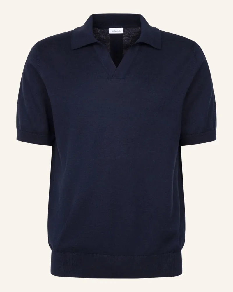 Seidensticker Polo Regular Fit blau Dunkelblau