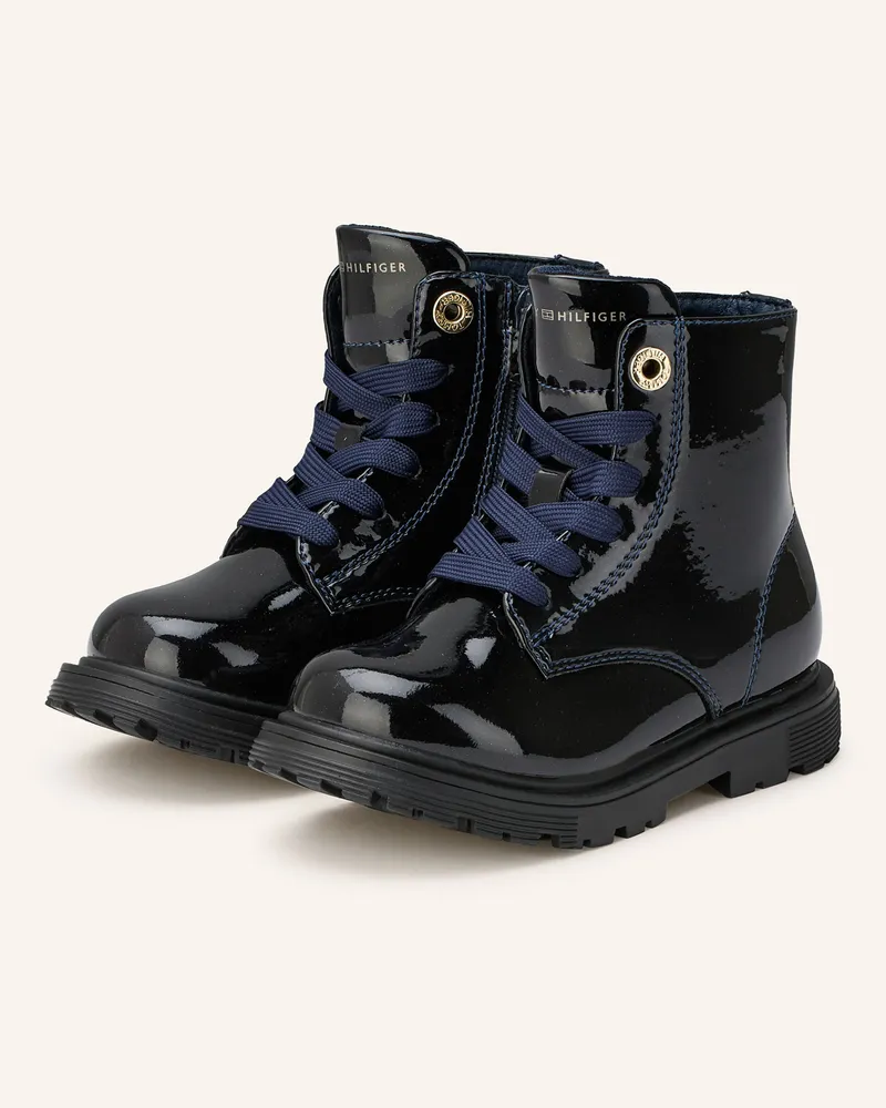 Tommy Hilfiger Schnürboots blau Schwarz