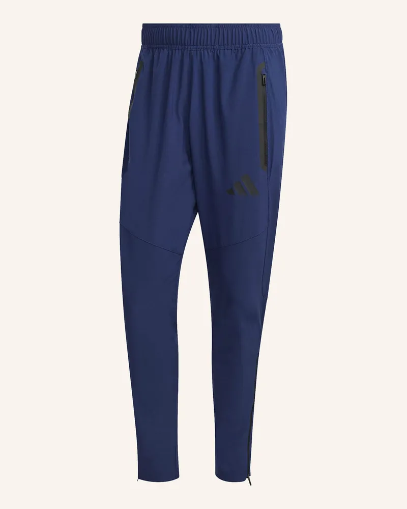 adidas Tiro Travel Hose, Gewebt blau Schwarz