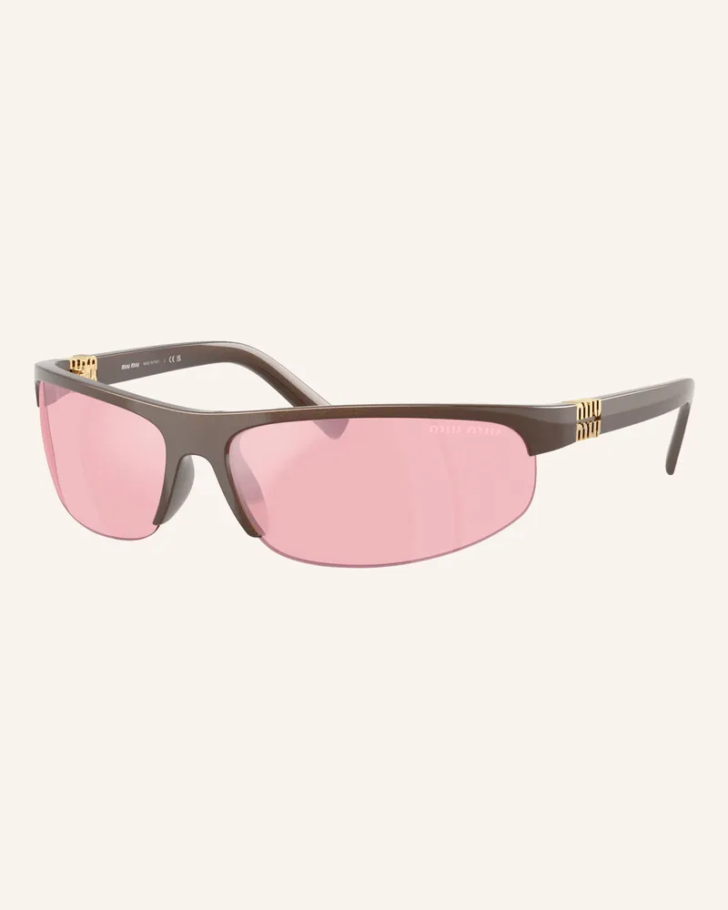 Miu Miu Sonnenbrille Mu a02sf braun Dunkelbraun