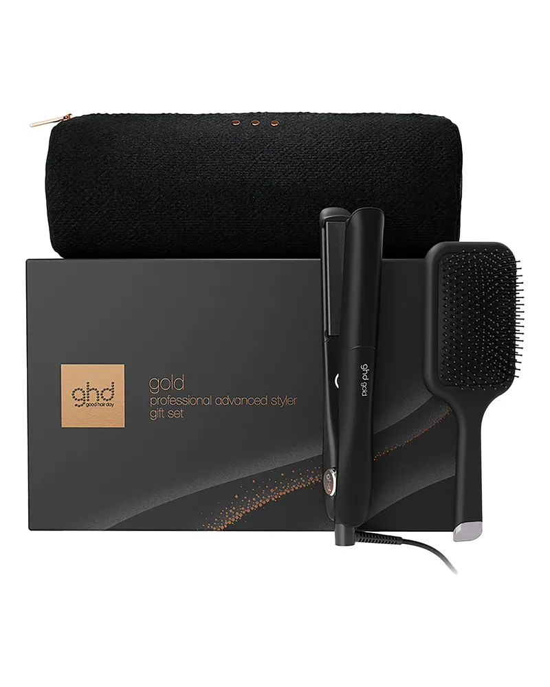 ghd Gold Geschenkset Haarstyling-Set Schwarz