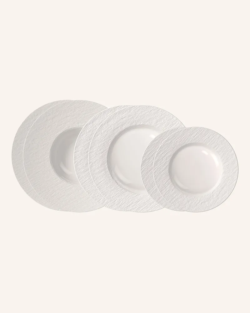 Villeroy & Boch Dinner-Set, 6-Teilig Manufacture Ice weiss Weiss