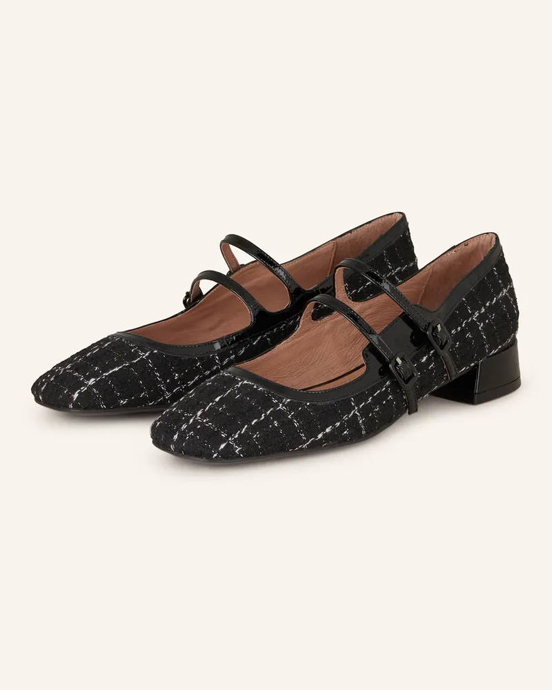 Bibi Lou Ballerinas mit Glitzergarn Schwarz