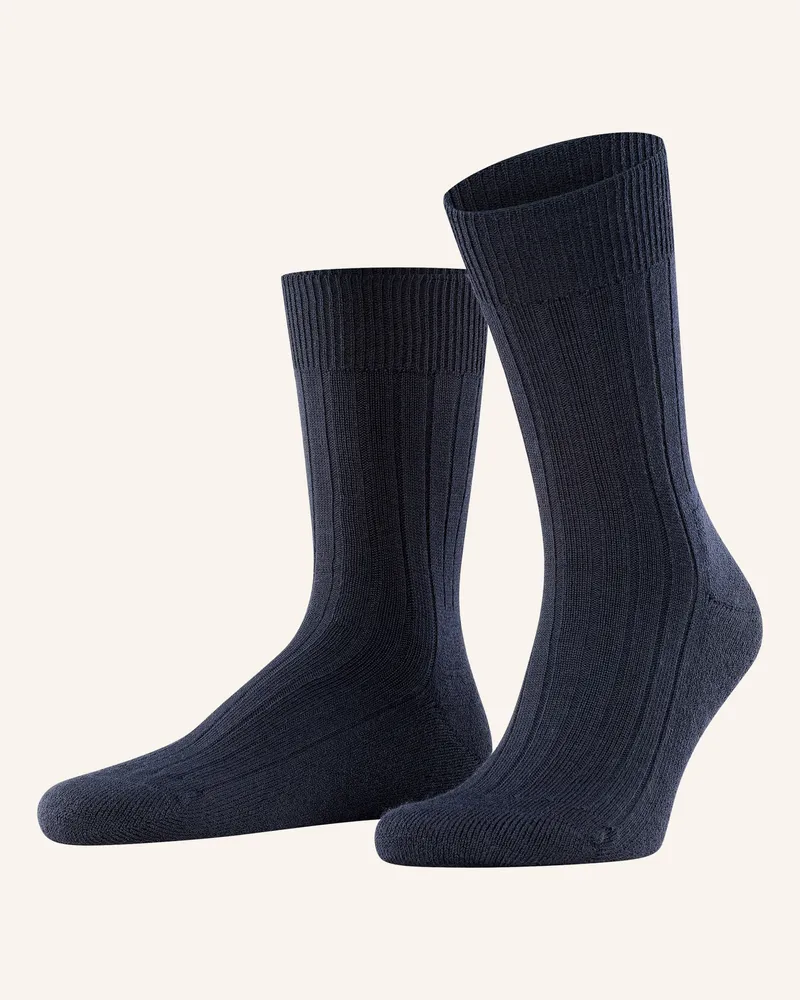 Falke Strümpfe Teppich Im Schuh Aus Merinowolle blau 6370