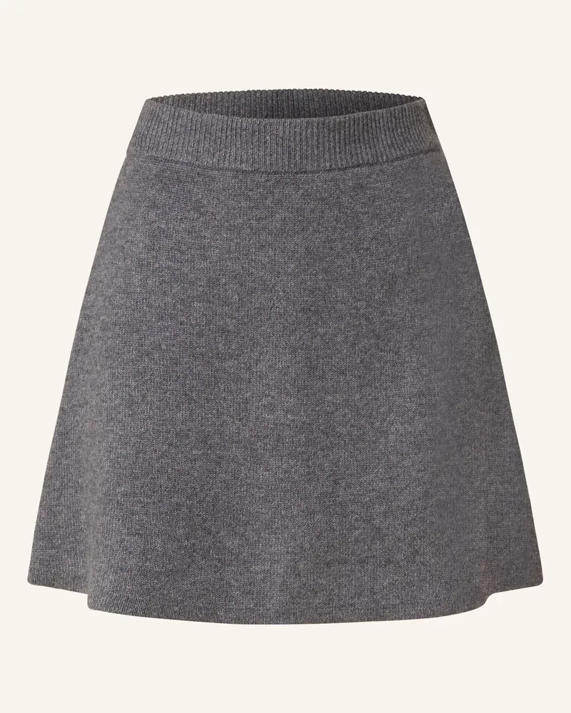 Lisa Yang Strickrock Clare Aus Cashmere grau Dunkelgrau