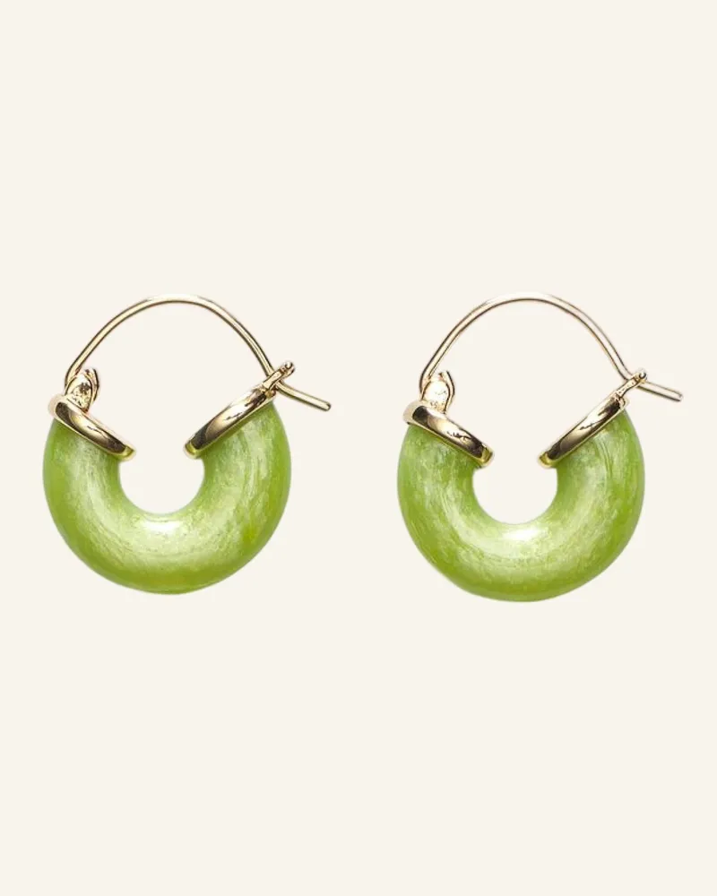 Anni Lu Ohrringe PETIT SWELL GREEN OASIS by GLAMBOU Gold