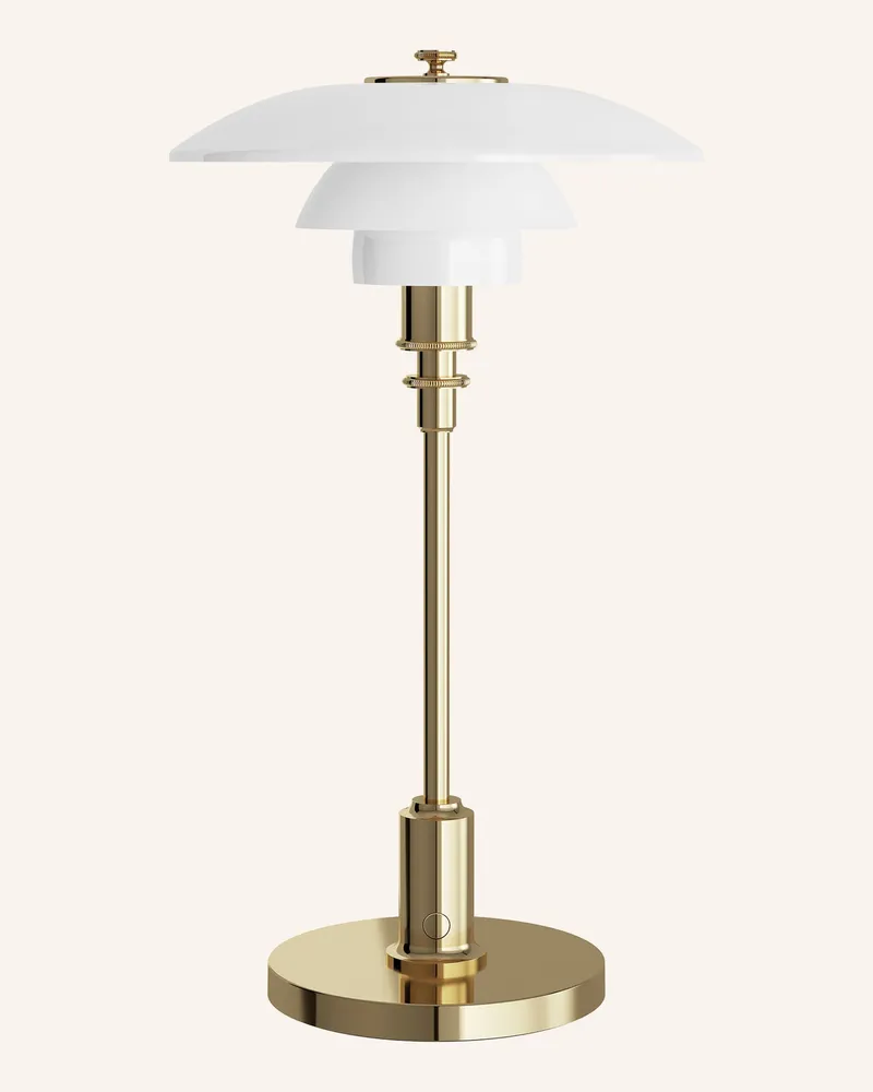 Louis Poulsen Tischleuchte Ph 2/1 Portable gold Weiss