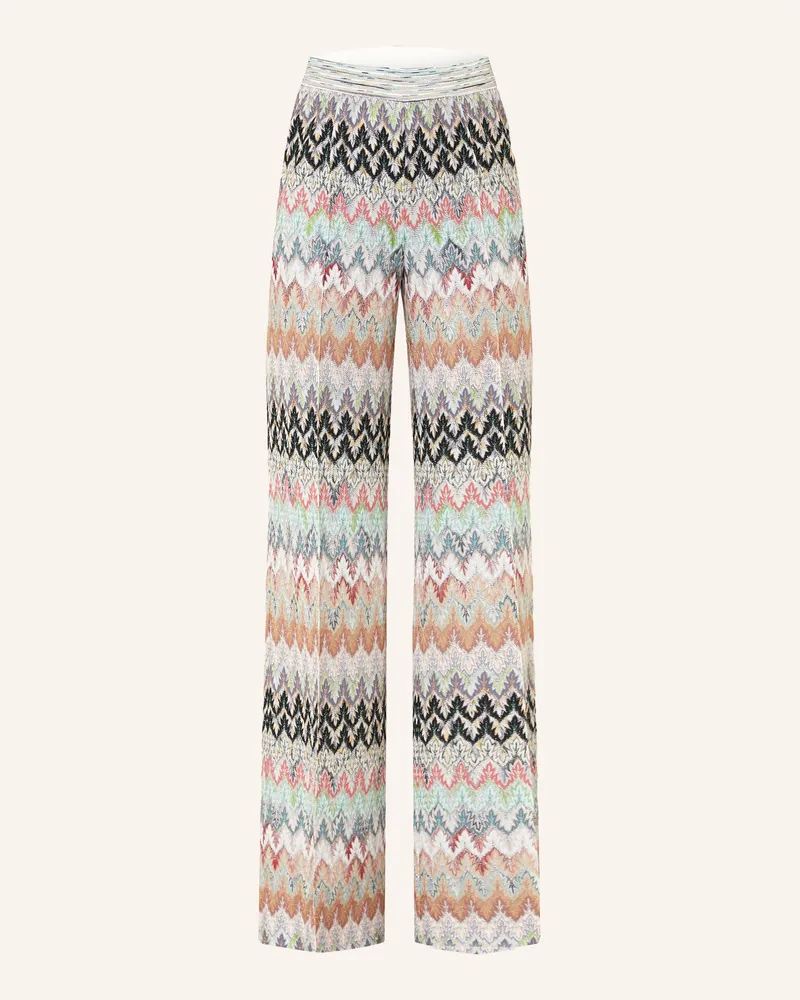 Missoni Strickhose mit Glitzergarn Weiss