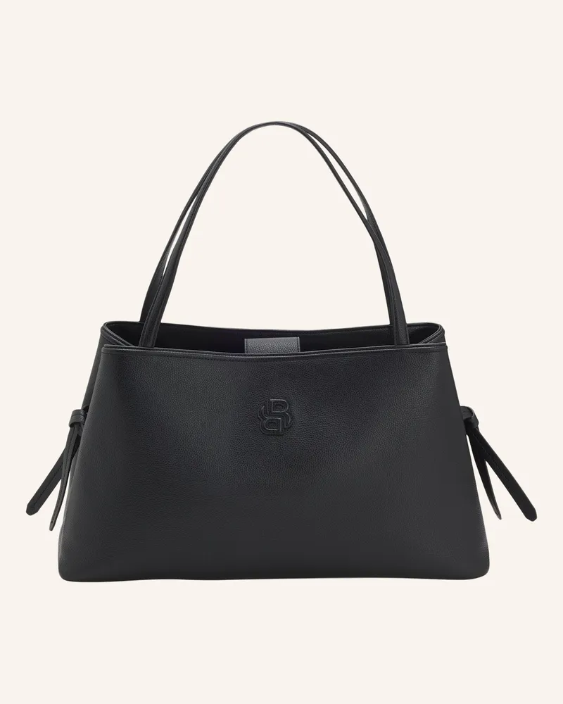 HUGO BOSS Tragetasche Anett Newshape Tote schwarz Schwarz