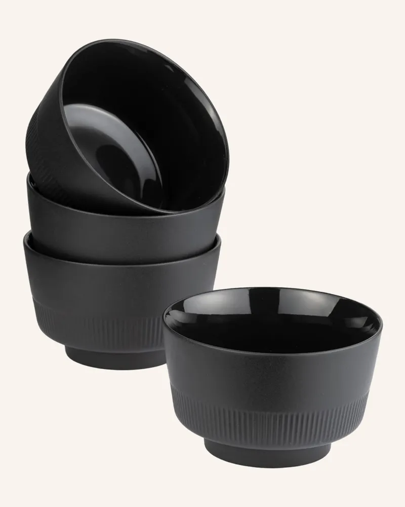 Marc O'Polo 4er-Set Schalen Moments grau Schwarz