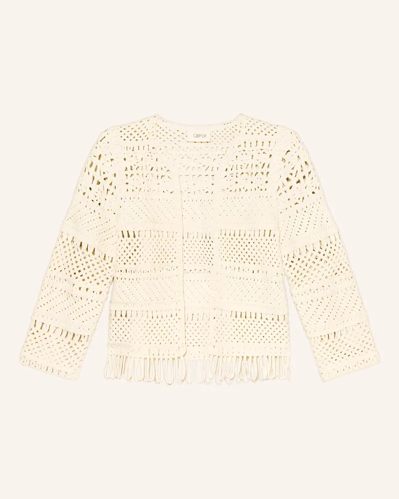 Cartoon Strickhülle Creme