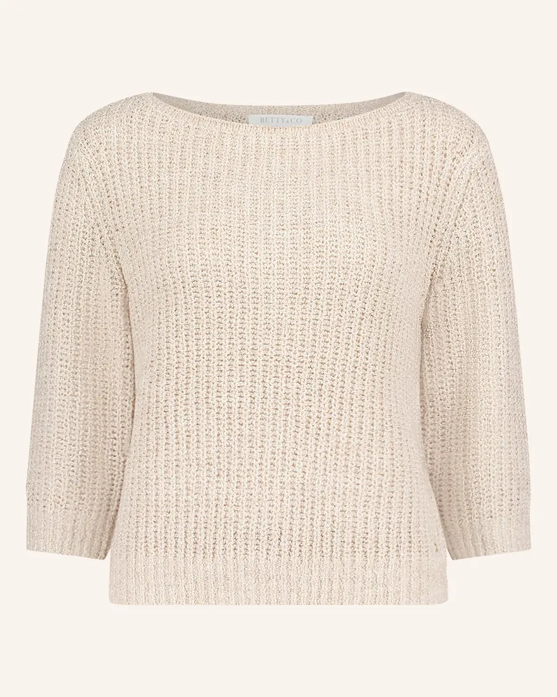 Betty Barclay Pullover Mit 3/4-Arm beige Beige