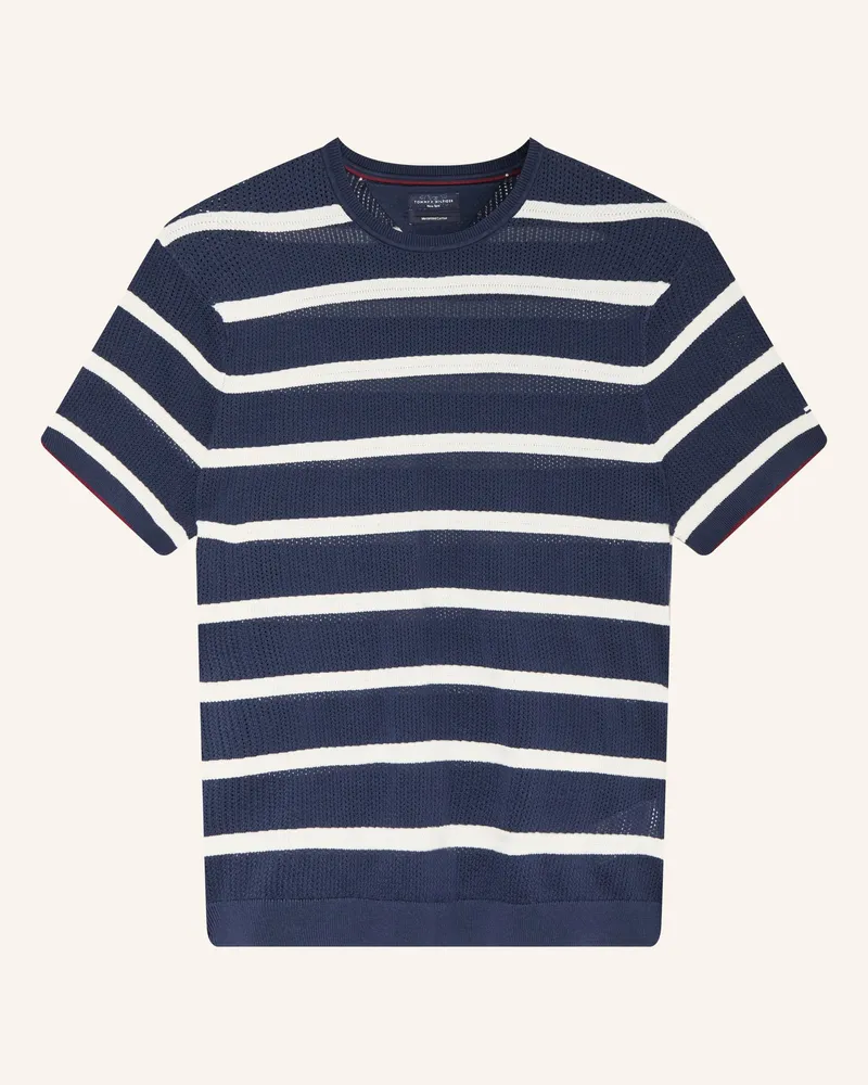 Tommy Hilfiger Strickshirt blau Dunkelblau