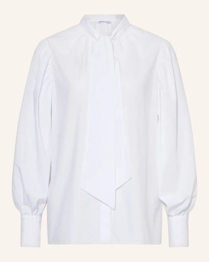 Mrs & HUGS Schluppenbluse Weiss