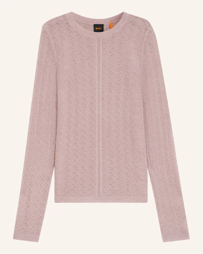 HUGO BOSS Pullover C_FASILEA Slim Fit Lila