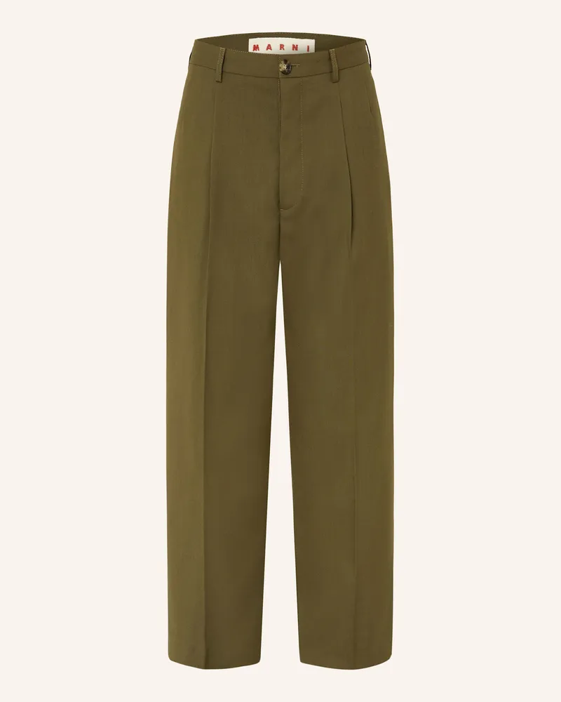 Marni Chino Regular Fit Oliv