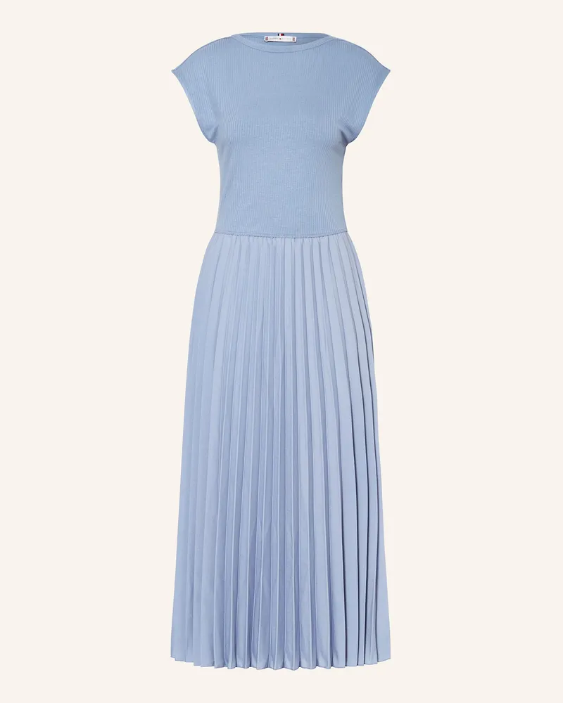 Tommy Hilfiger Kleid Im Materialmix blau Blaugrau