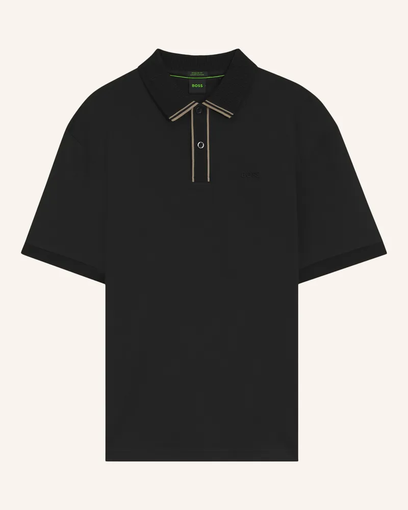 HUGO BOSS Polo Pl_Cord Paddy Regular Fit schwarz Schwarz