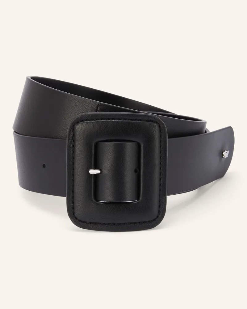 Max Mara Ledergürtel Brio schwarz Schwarz