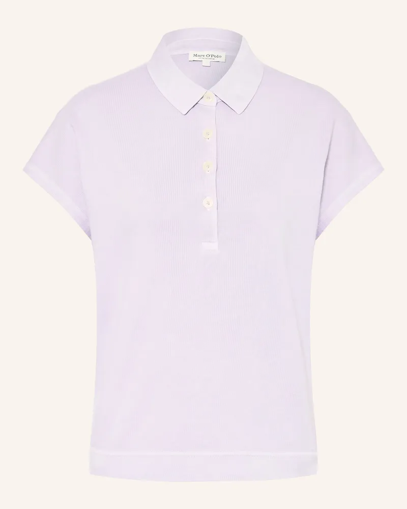 Marc O'Polo Strick-Poloshirt lila Helllila