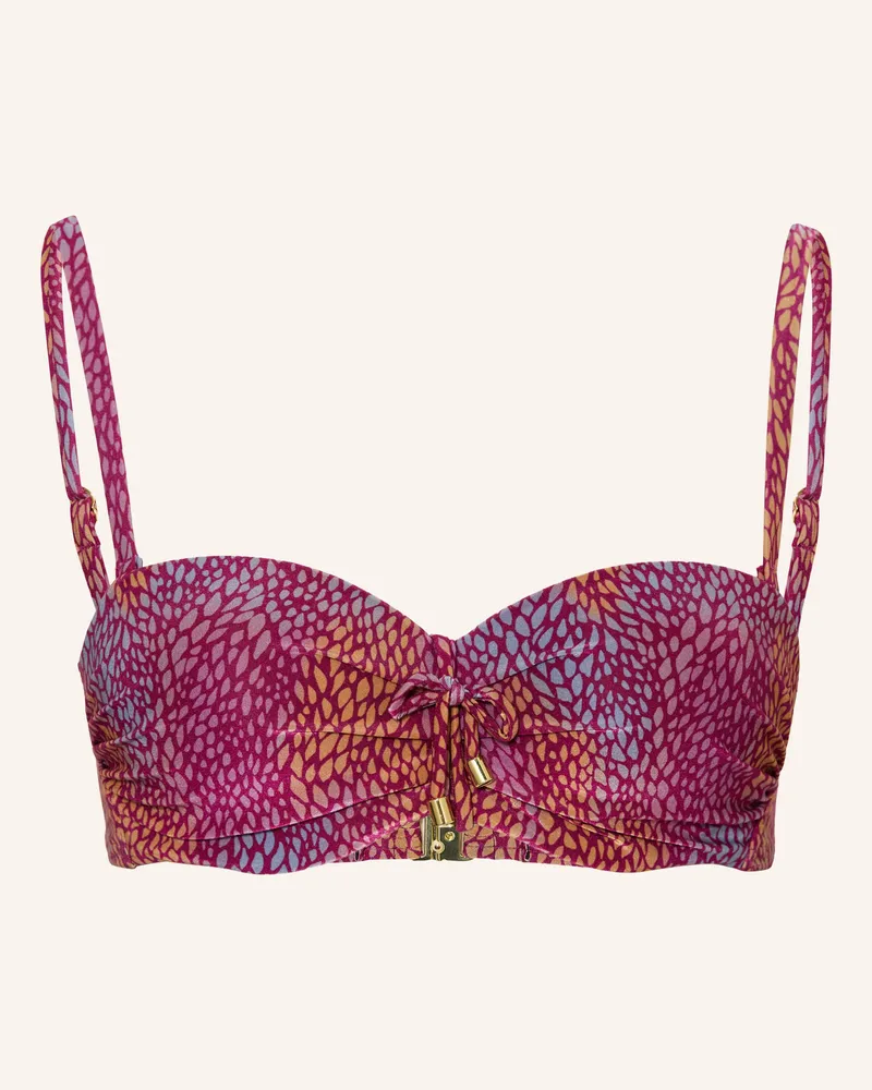 Cyell Bügel-Bikini-Top Burgundy Drops lila Fuchsia