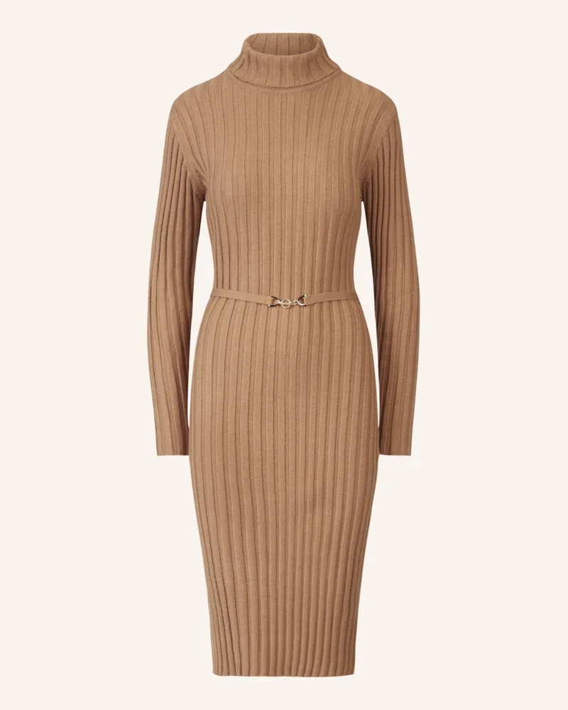 Apart Midistrickkleid Camel