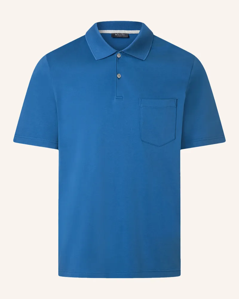 Maerz Jersey-Poloshirt blau Blau