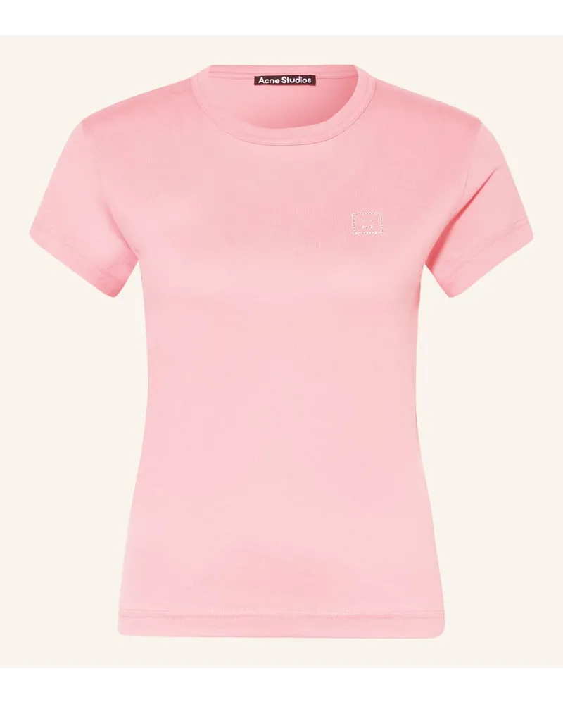 Acne Studios T-Shirt mit Schmucksteinen Rosa