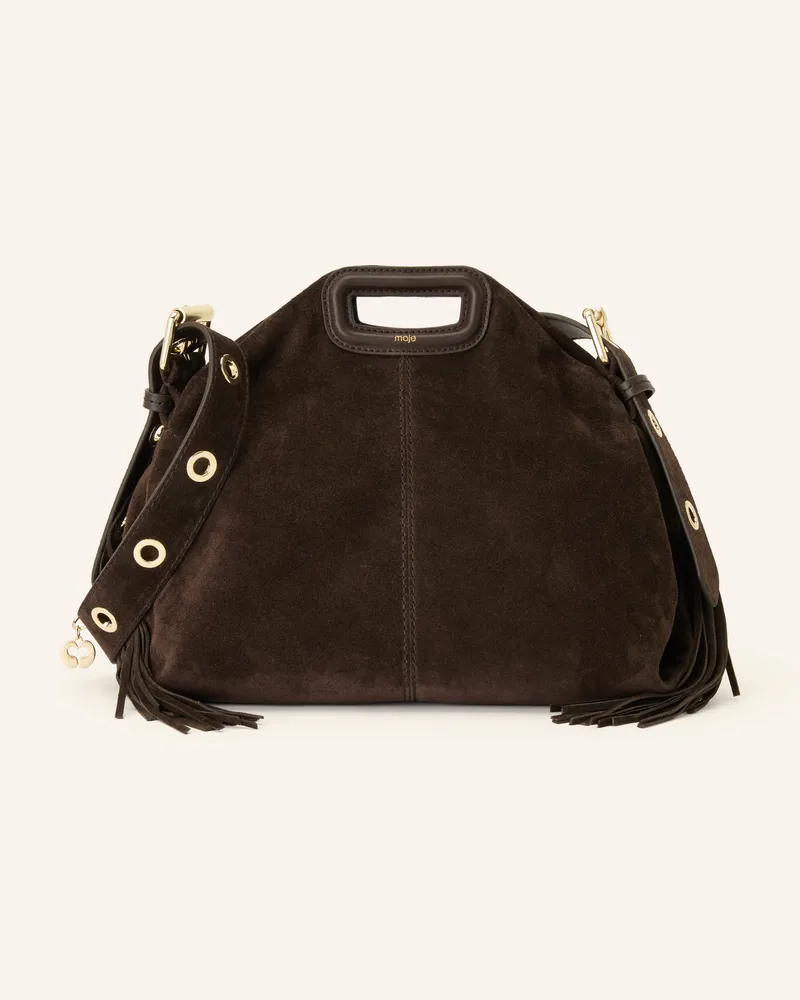 Maje Handtasche braun Dunkelbraun