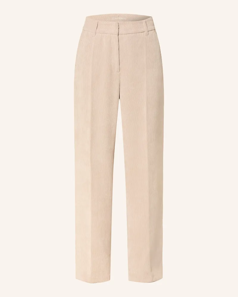 Cambio Marlenehose Amelie Aus Cord weiss Creme