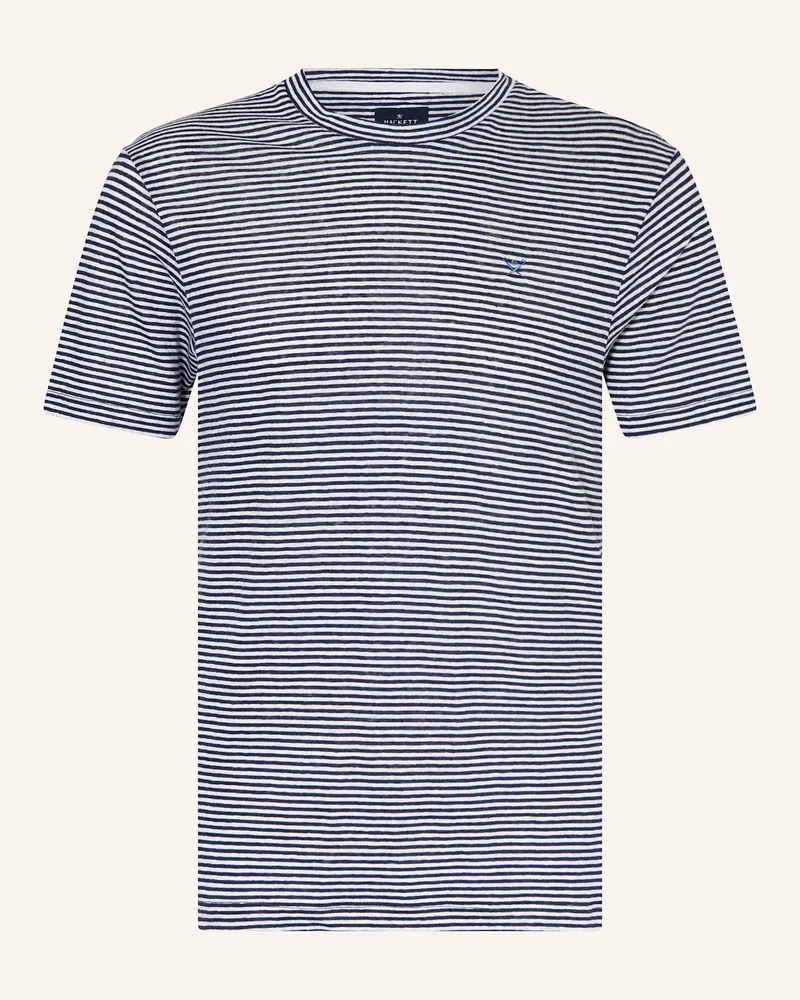 Hackett T-Shirt aus Leinen Weiss