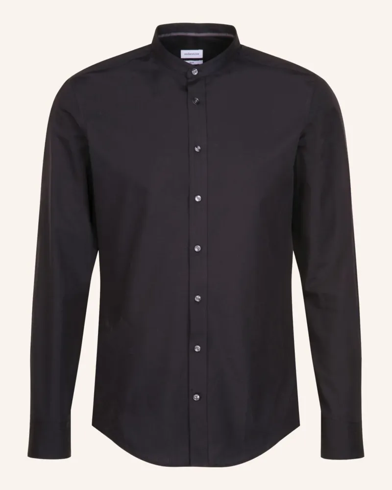 Seidensticker Business Hemd Slim Fit Schwarz