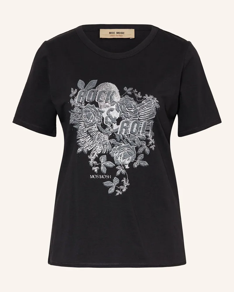 Mos Mosh T-Shirt MMFANGO mit Schmucksteinen Schwarz
