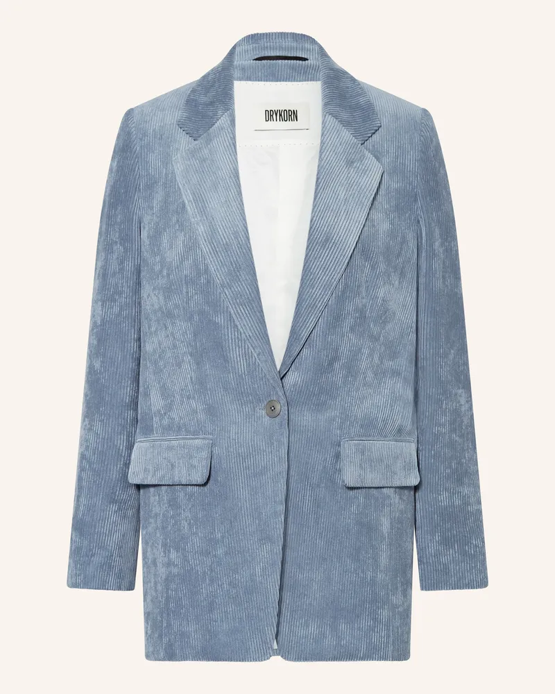 Drykorn Longblazer Glendale Aus Cord blau Blau