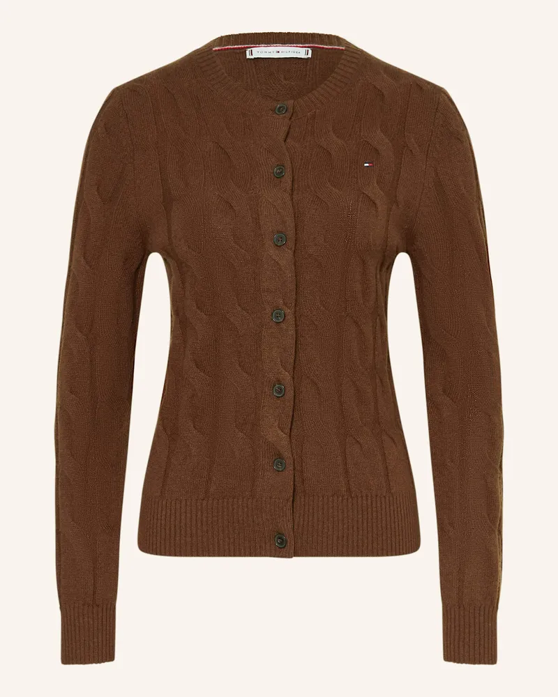 Tommy Hilfiger Strickjacke braun Braun