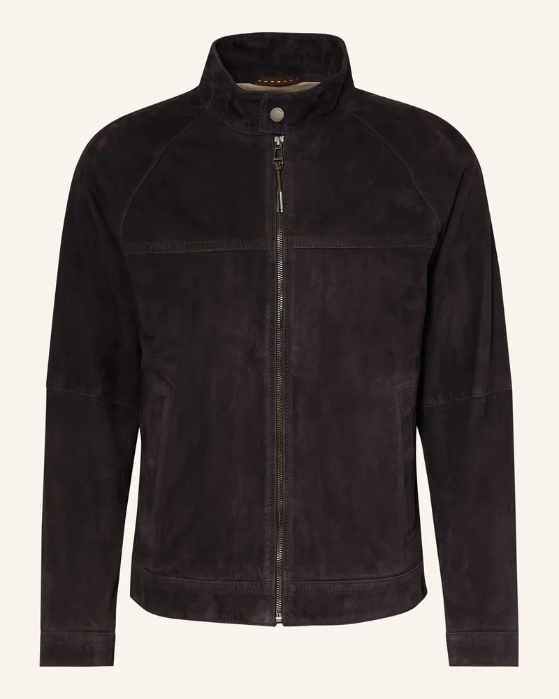windsor. Lederjacke ZITO Dunkelblau