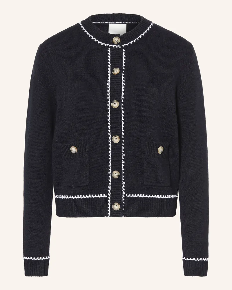 ALLUDE Strickjacke Dunkelblau