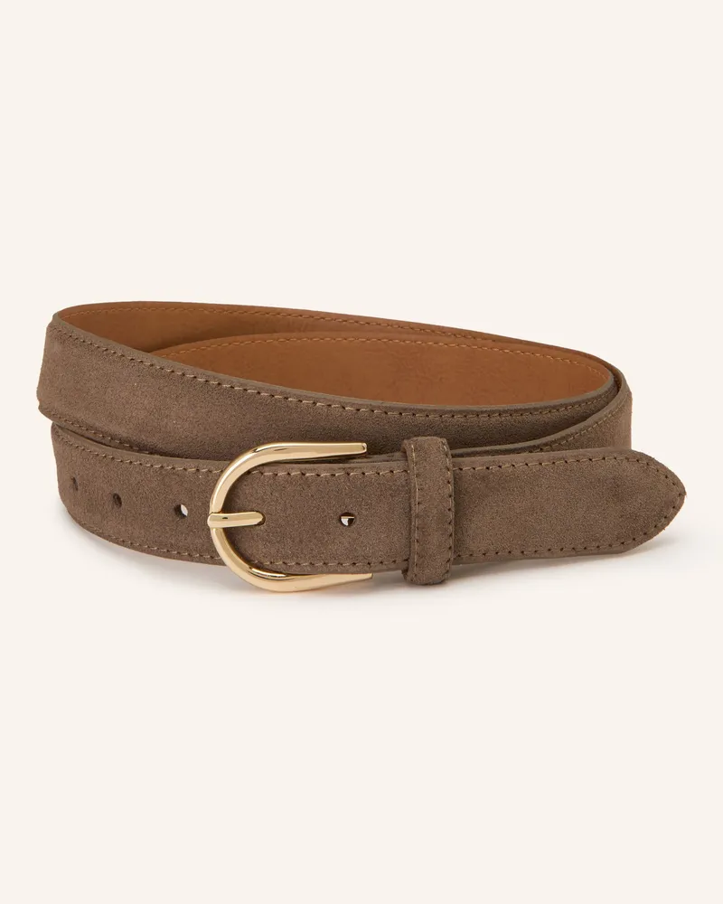 Vanzetti Ledergürtel beige Taupe