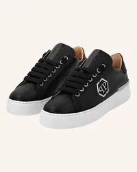 Philipp Plein Leder Sneaker MONOGRAM Schwarz