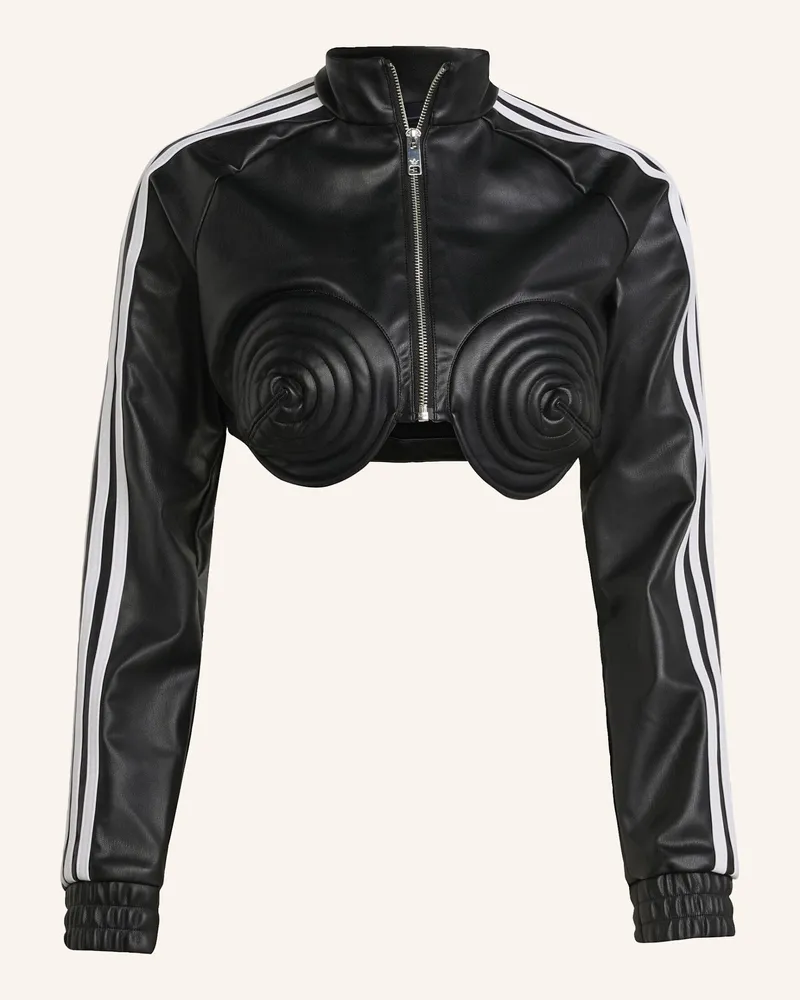 adidas ADIDAS X JEREMY SCOTT TRAININGSJACKE AUS SYNTHETIKLEDER Schwarz