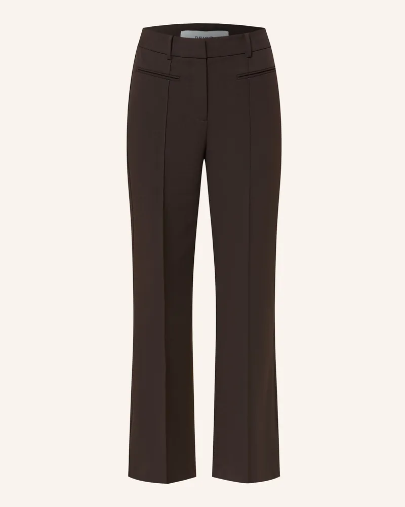 Reiss Bootcut-Hose Claude braun Dunkelbraun