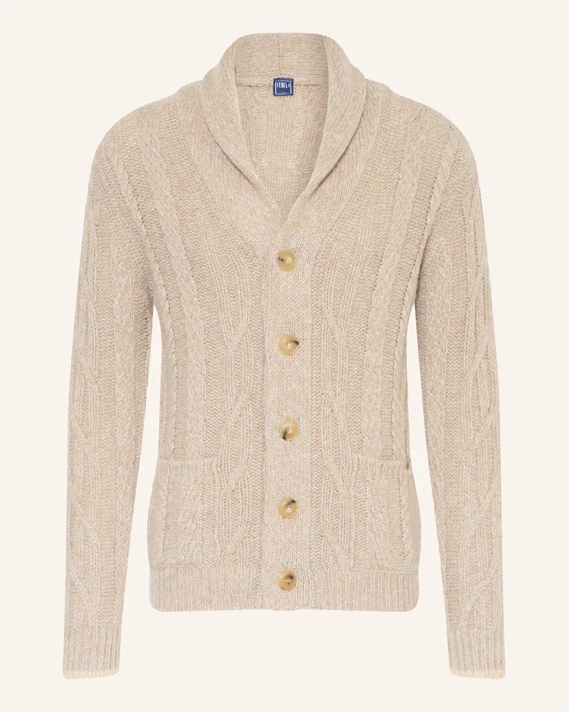 Fedeli Strickjacke mit Alpaka Beige