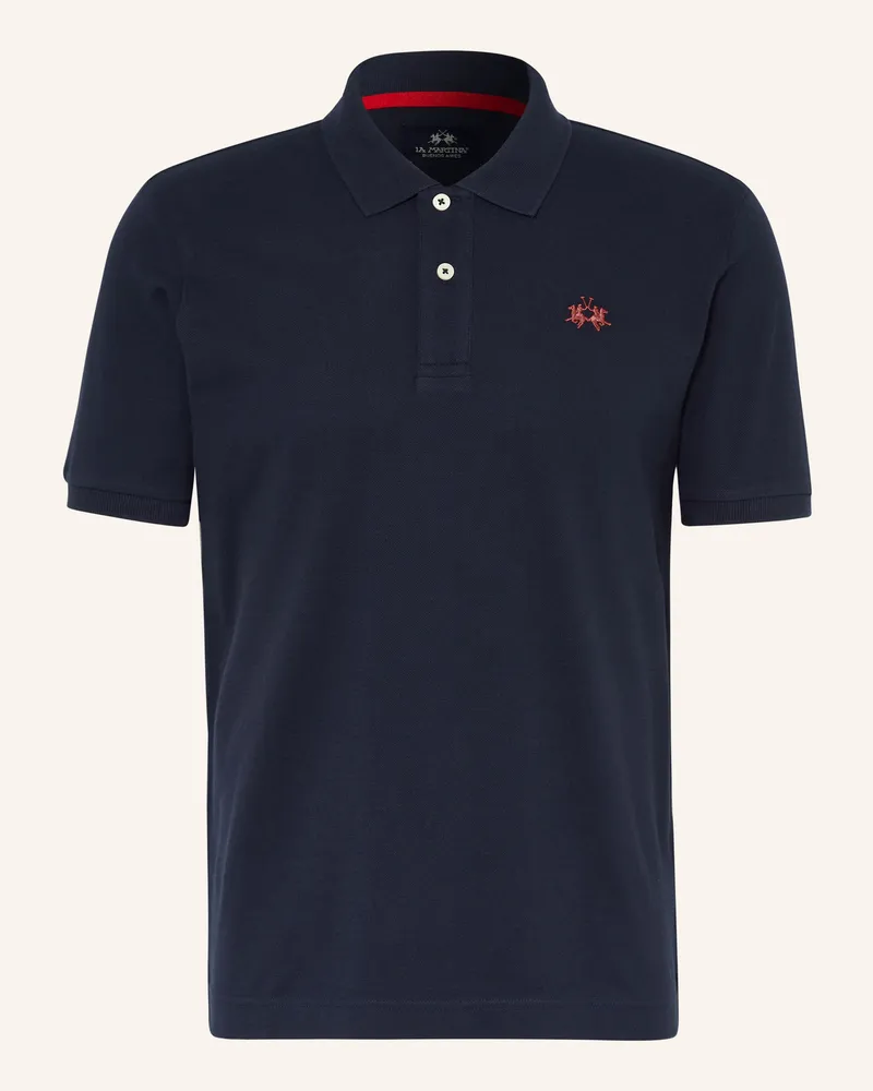 La Martina Piqué-Poloshirt Regular Fit blau Dunkelblau