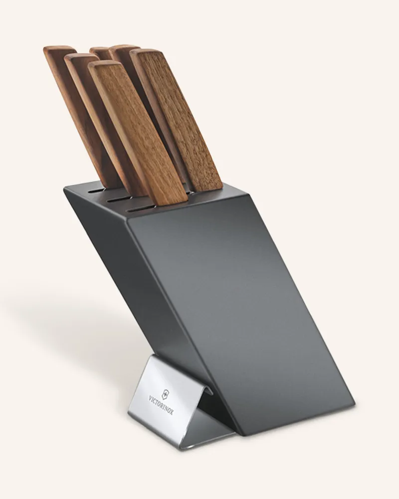 Victorinox 7-tlg. Messerblock SWISS MODERN Dunkelgrau