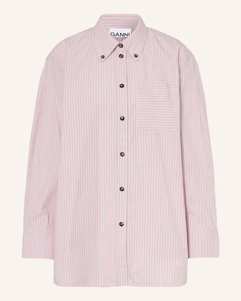 Ganni Hemdbluse rosa Rosa