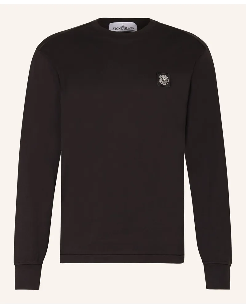 Stone Island Longsleeve Schwarz