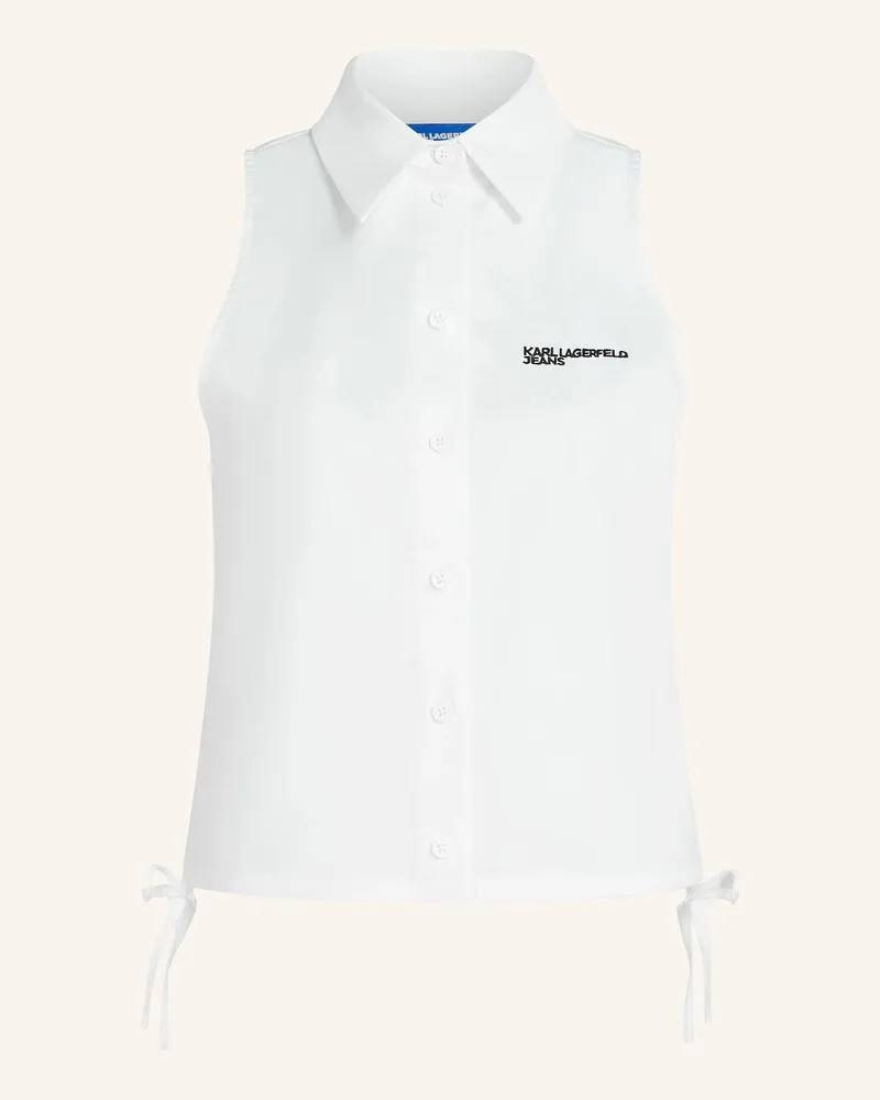 Karl Lagerfeld Bluse weiss Weiss