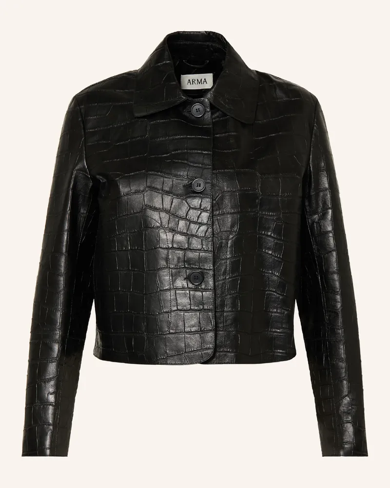 Arma Lederjacke Emy schwarz Schwarz