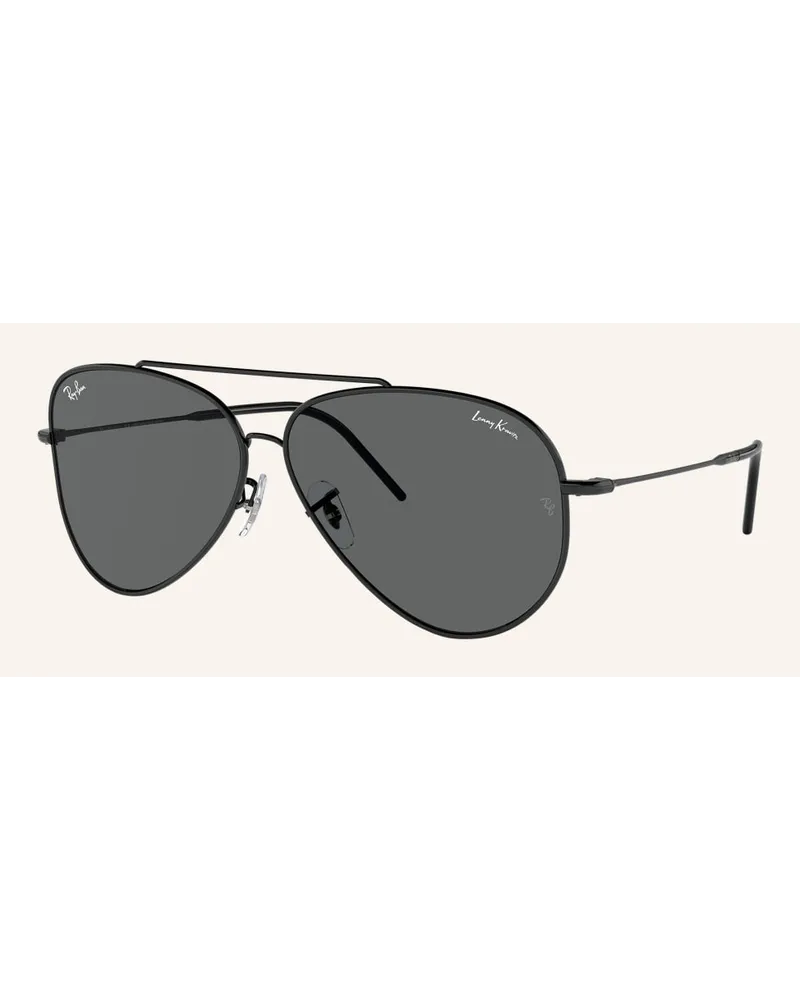 Ray Ban Sonnenbrille AVIATOR REVERSE Schwarz