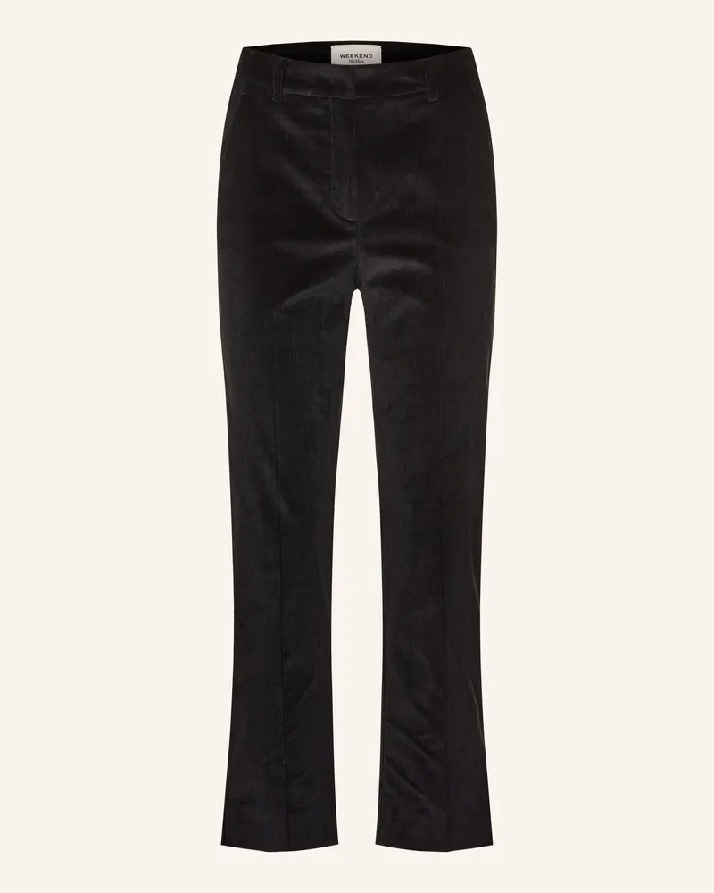 Max Mara 7/8-Hose Marruca Aus Cord schwarz Schwarz